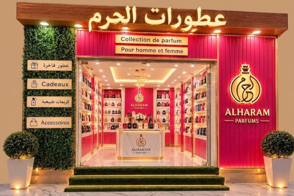 Devanture de la boutique AL-HARAM PARFUMS